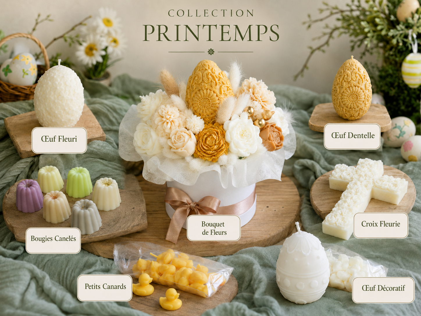 Collection de printemps - L'Atelier Douceurs & Senteurs