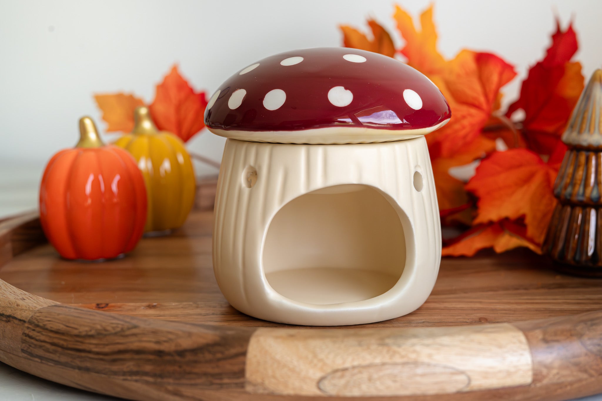 Brûle-parfum en céramique – Champignon automnal  (Édition Limitée Automne 2025)