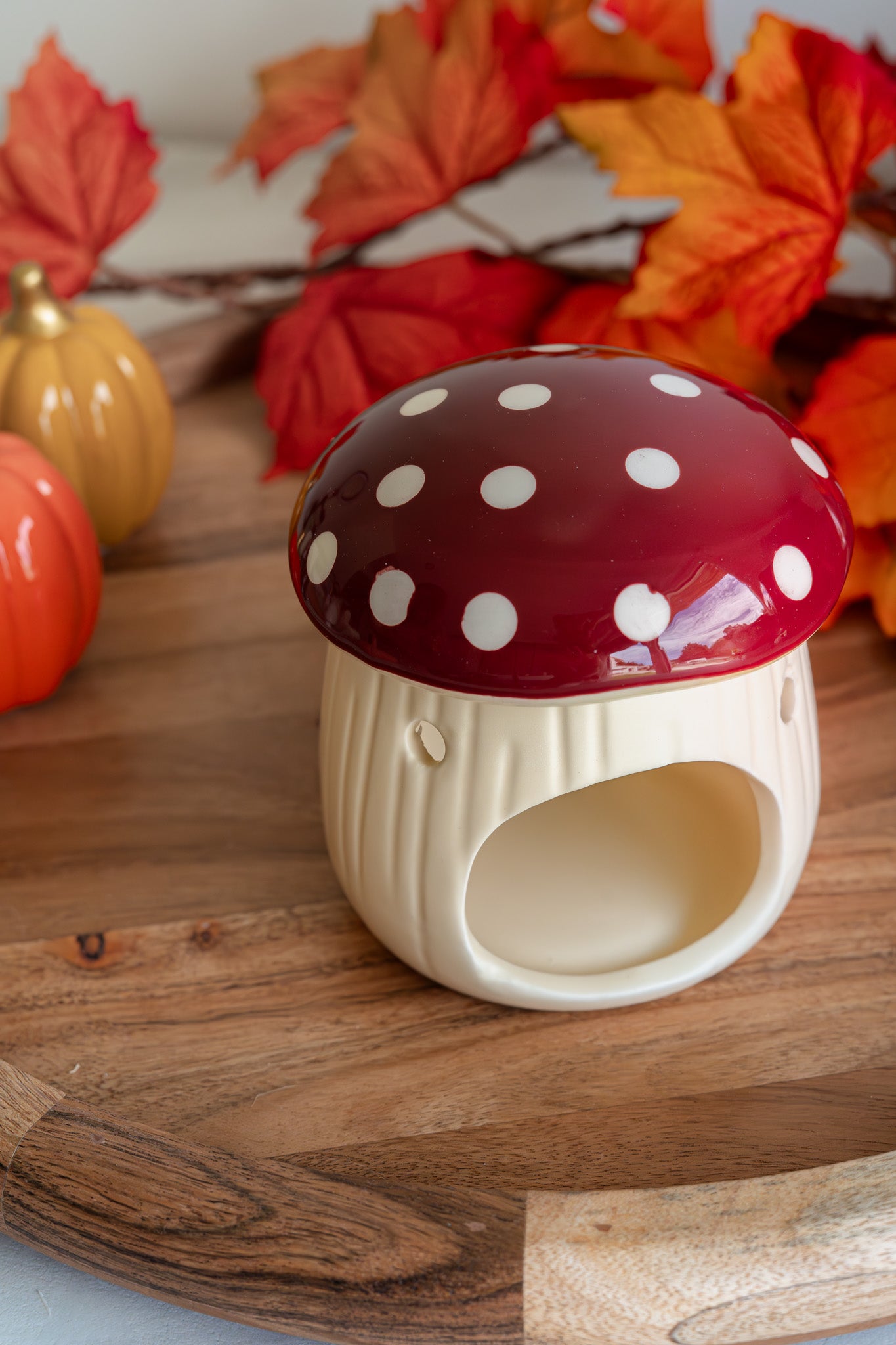 Brûle-parfum en céramique – Champignon automnal  (Édition Limitée Automne 2025)