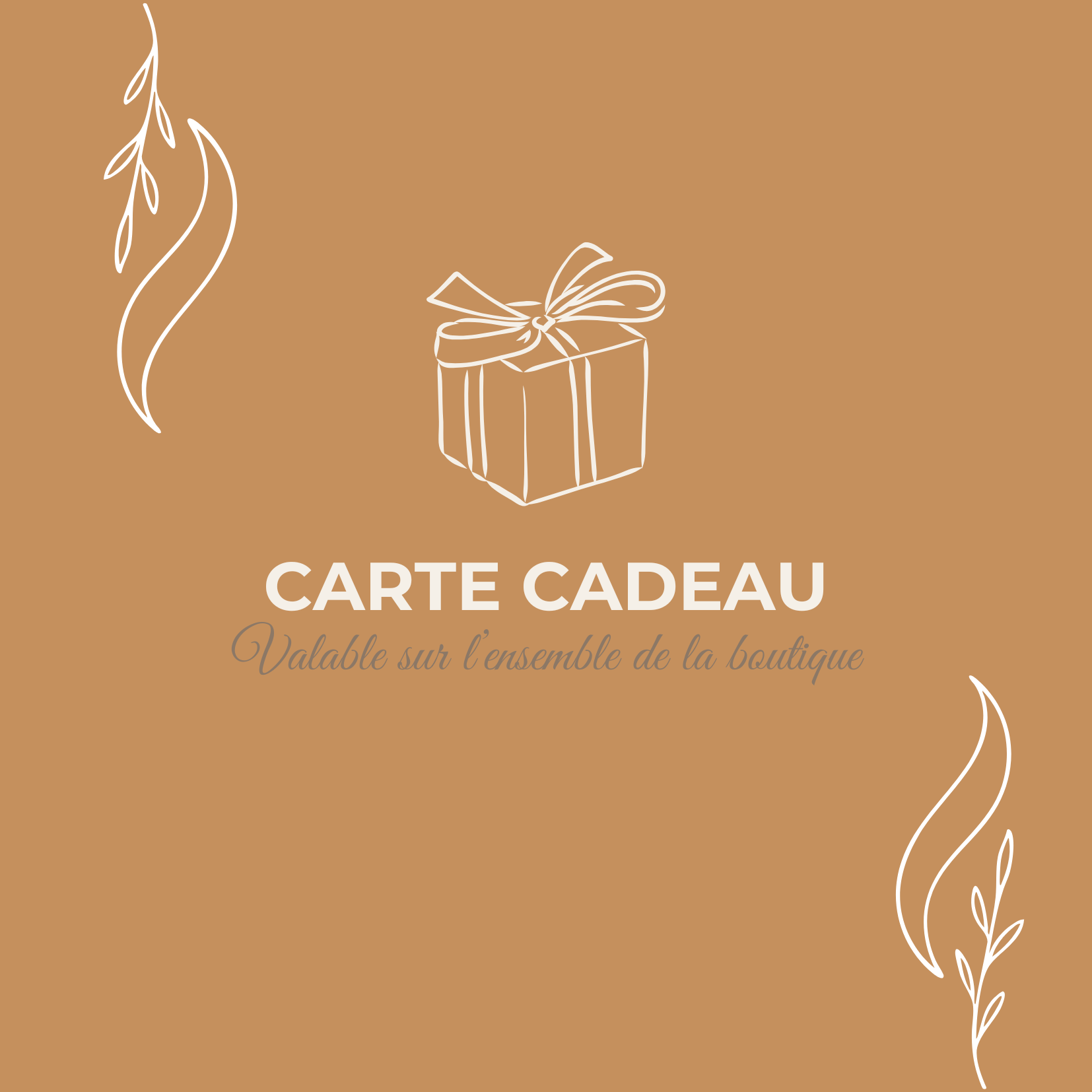 Carte cadeaux - L'Atelier Douceurs & Senteurs