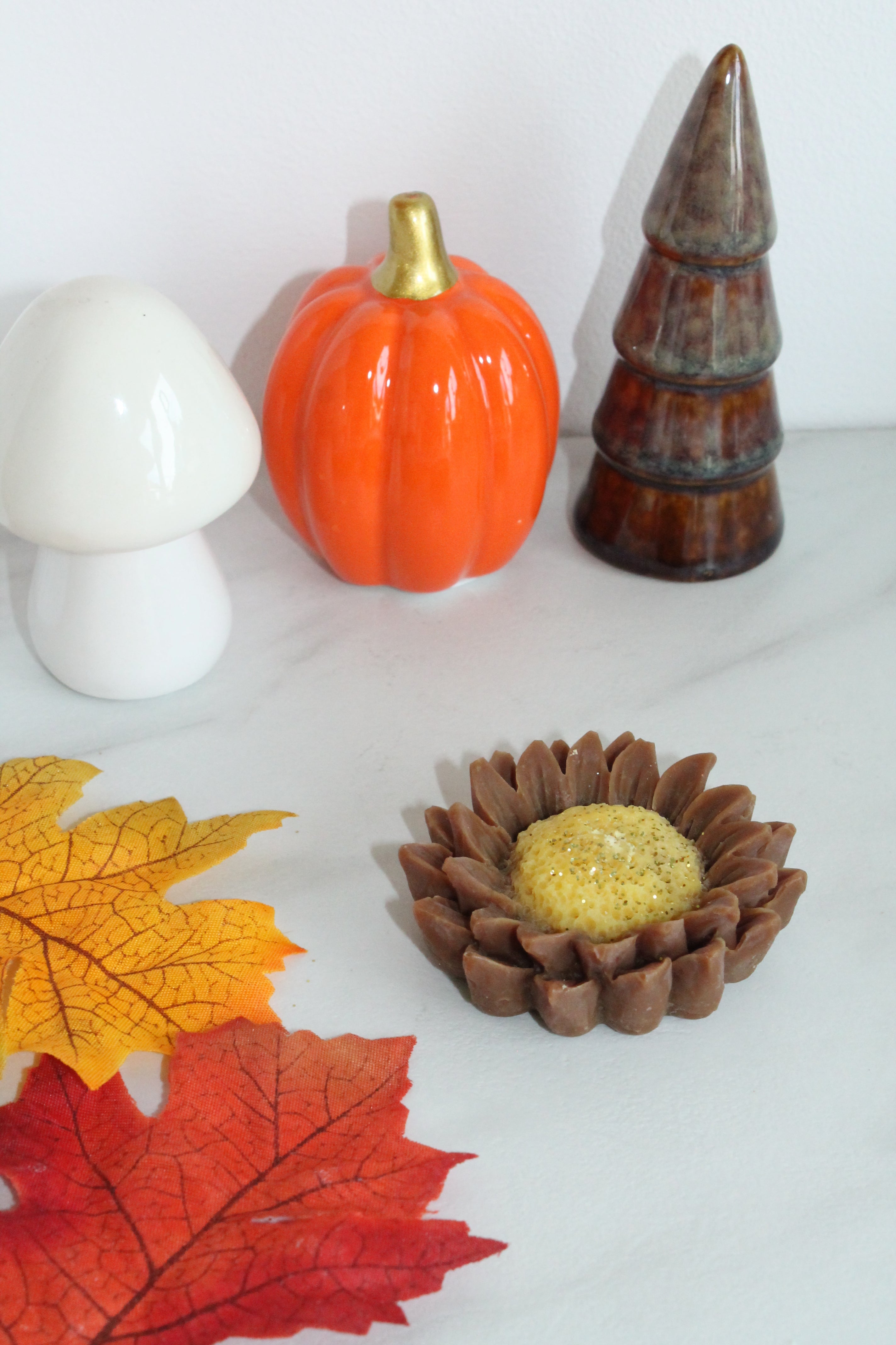Fondant Tournesol AUTOMNE parfumé – cire végétale & parfum de grasse