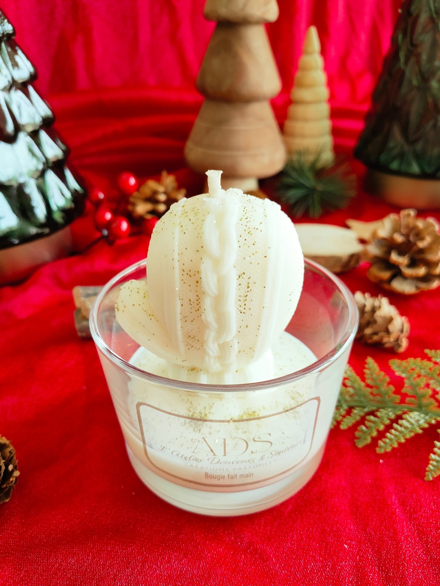 Bougie Moufle - Cire végétale parfumée - L'Atelier Douceurs & Senteurs