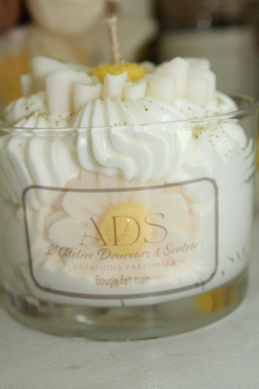 Bougie parfumée marguerite d'été– Cire végétale & parfum de Grasse - L'Atelier Douceurs & Senteurs