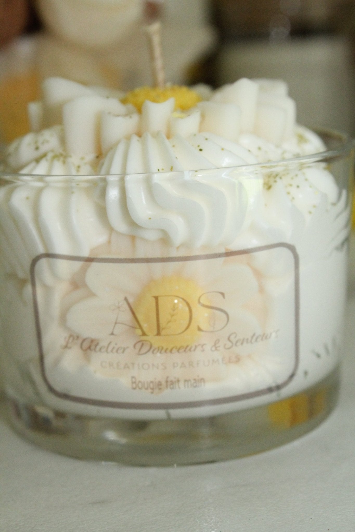 Bougie parfumée marguerite d'été– Cire végétale & parfum de Grasse - L'Atelier Douceurs & Senteurs