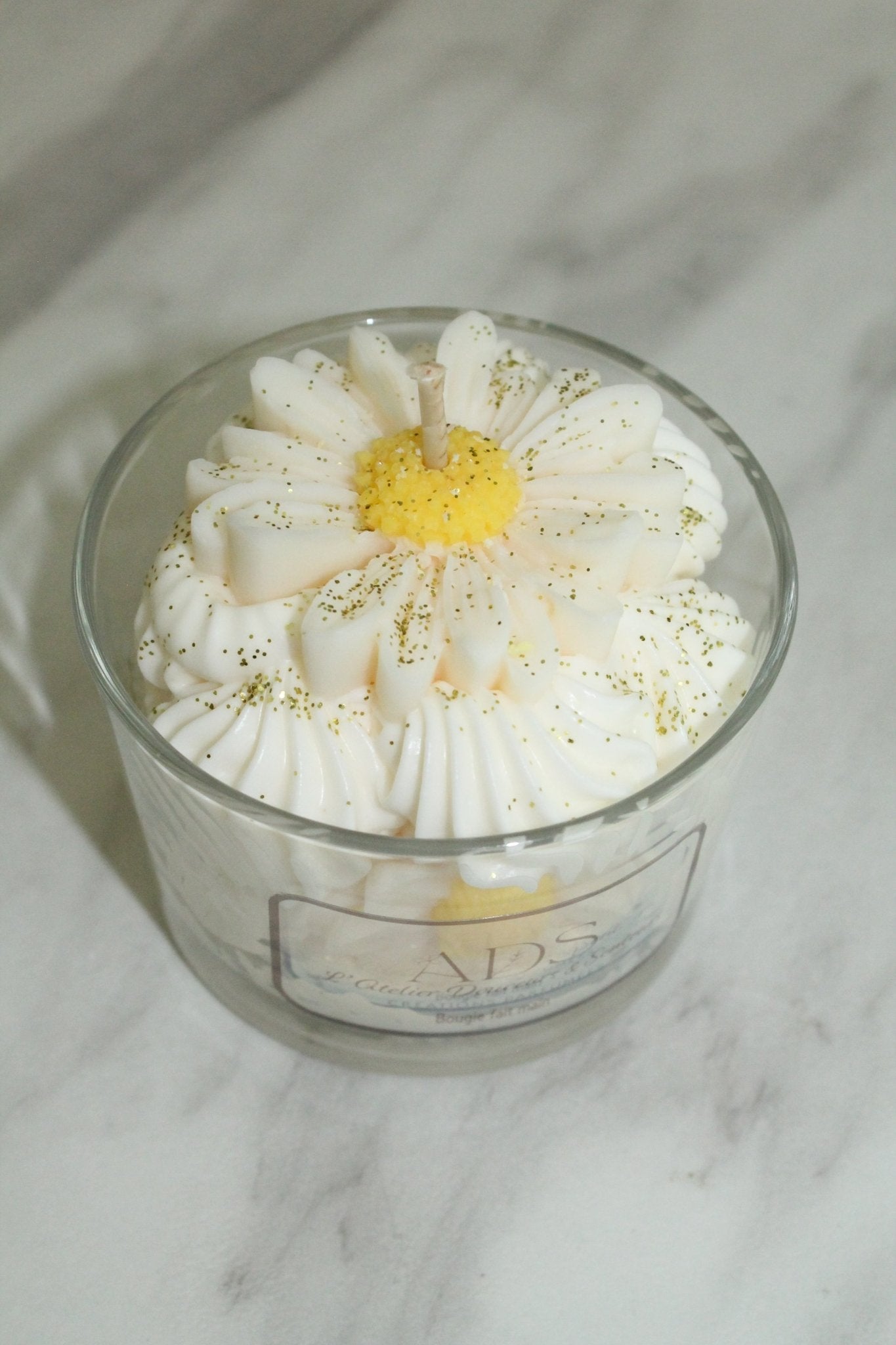 Bougie parfumée marguerite d'été– Cire végétale & parfum de Grasse - L'Atelier Douceurs & Senteurs