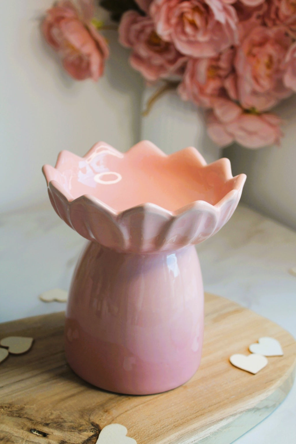 Brûle - parfum en céramique – Design Fleur de Lotus Rose - L'Atelier Douceurs & Senteurs