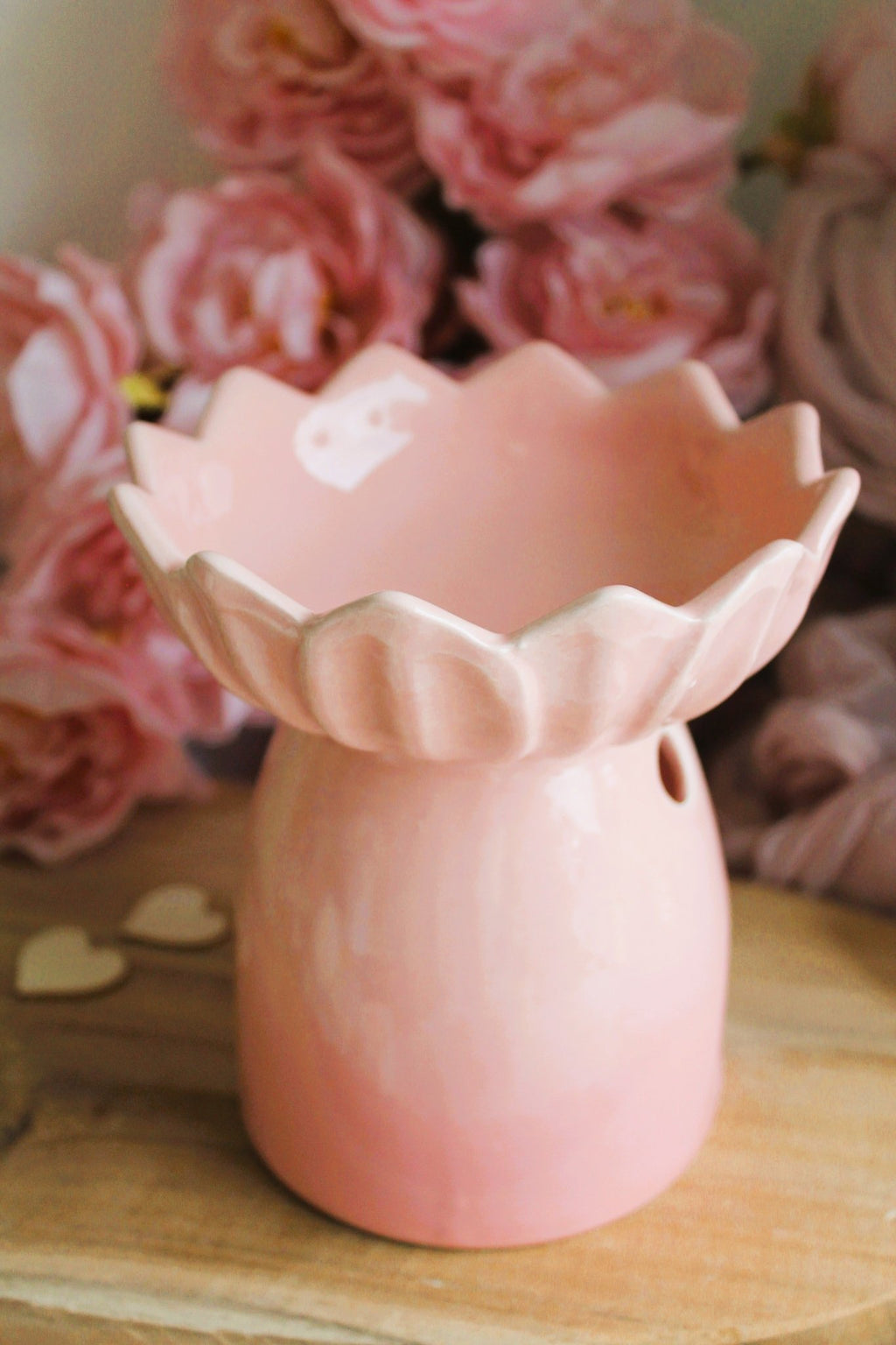 Brûle - parfum en céramique – Design Fleur de Lotus Rose - L'Atelier Douceurs & Senteurs