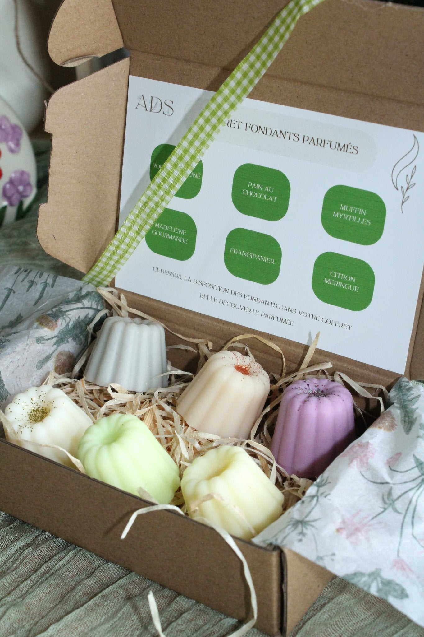 Coffret découverte "Pâques " – 6 fondants parfumés - L'Atelier Douceurs & Senteurs