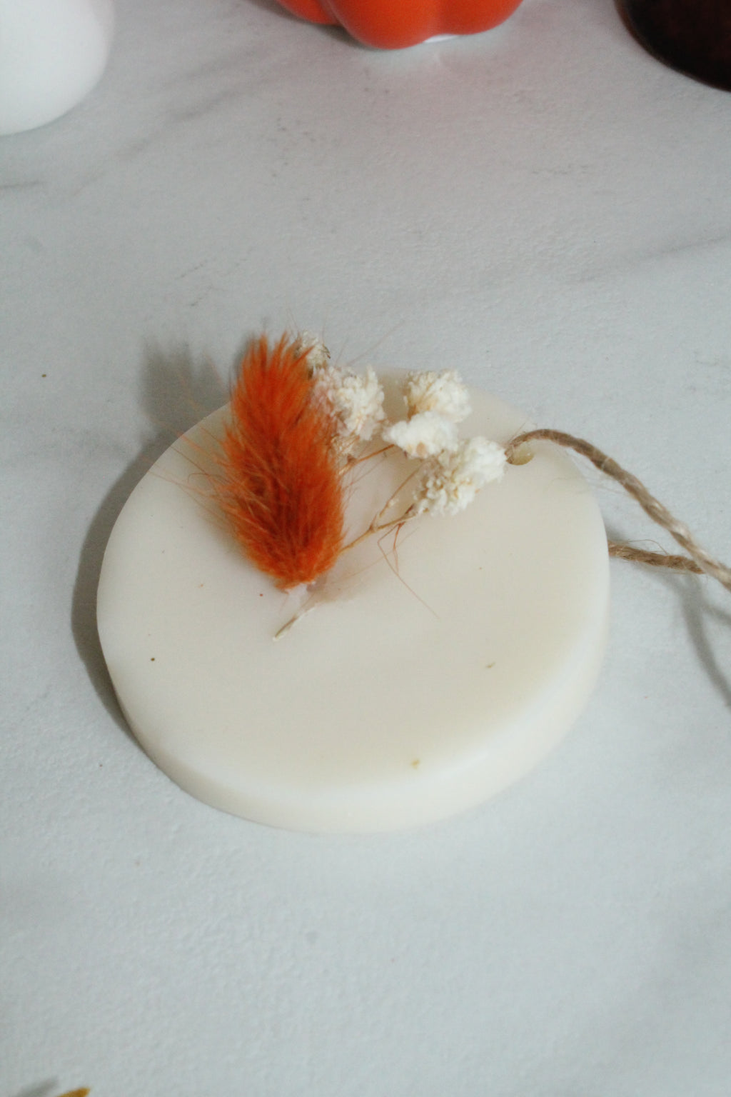 Suspension Ronde Fleurs  AUTOMNE   – Élégance naturelle & parfum de Grasse