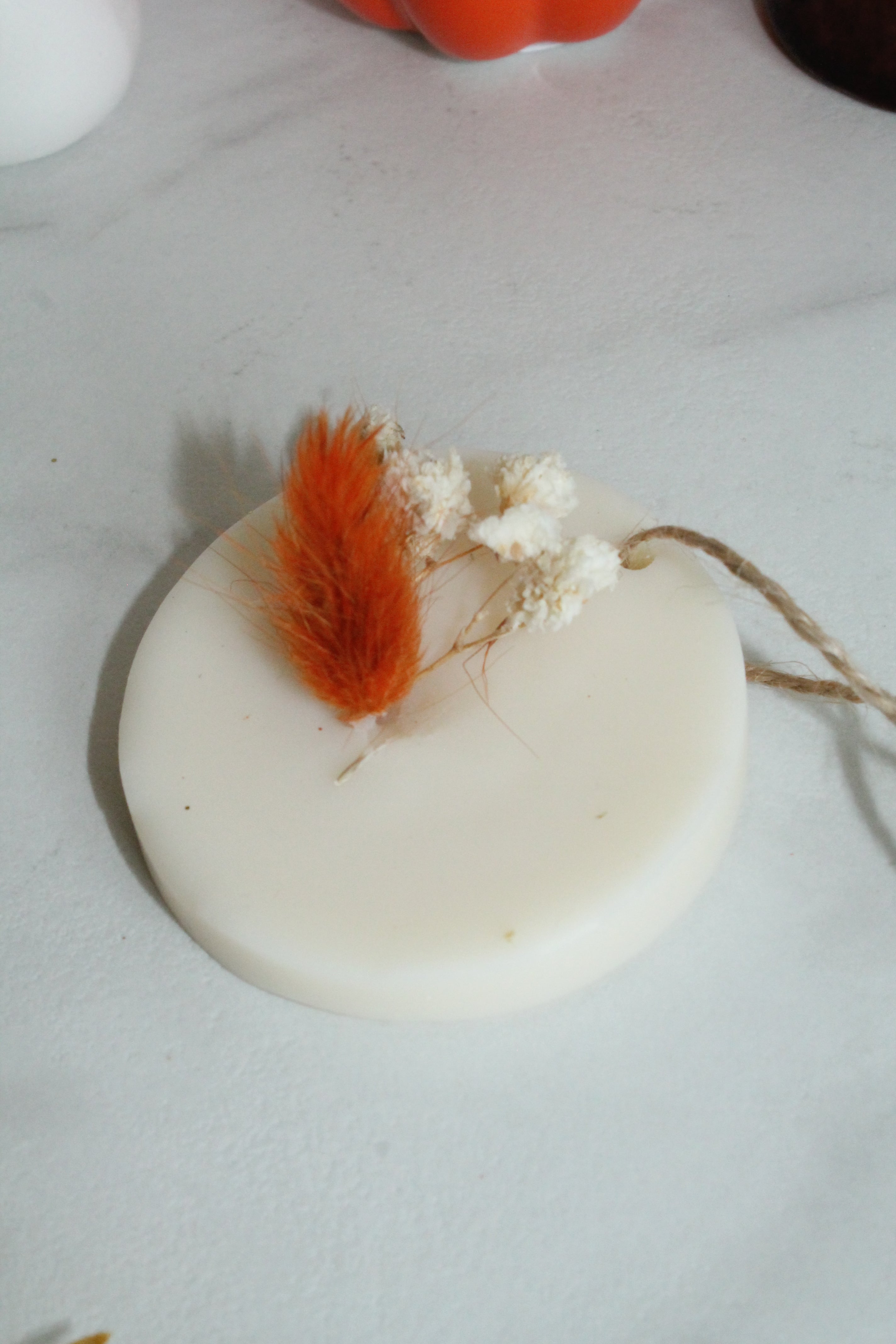 Suspension Ronde Fleurs  AUTOMNE   – Élégance naturelle & parfum de Grasse